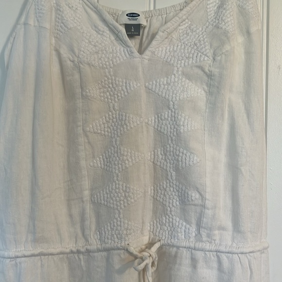 Old Navy linen blend Cami Swim Romper Size Large - Picture 3 of 8